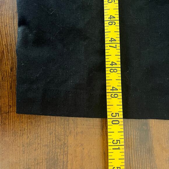 Bohme Black Short Sleeve Cinched Waist Mid Dress Size Large - Picture 7 of 10